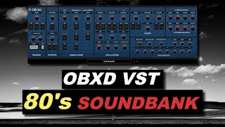 OBXD discoDSP VST 80s SOUNDBANK FREE PRESETS [upl. by Seymour711]