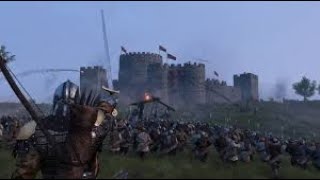 Mount Blade II Bannerlord  Attack on a Castle  Vlandia vs Sturgia [upl. by Ennaylime]