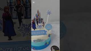 Frozen topper cake cake cakeulangtahun birtdaycake cakedecorating birthdaycake cakeultah [upl. by Maxama820]