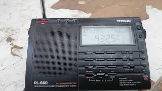 4325 kHz Voice message on Marker T [upl. by Airam]