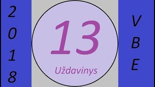 13 užduotis matematikos VBE 2018 [upl. by Amelus858]