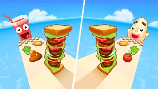 Satisfying Mobile Games  Sandwich Run Sandwich Runner Help Me Tricky Puzzle Juice Run [upl. by Ioved]