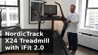 NordicTrack X24 Treadmill and iFit 20 First Impressions and Walkthrough [upl. by Ahseekan614]