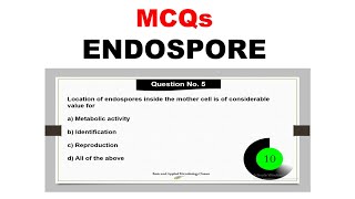 MCQs on Endospore [upl. by Ermanno1]