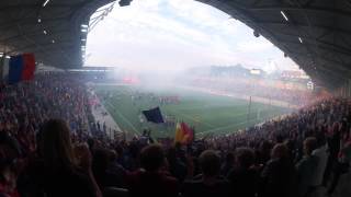 Landespokalfinale 2015 VFL Halle 96 vs HFC  Highlights Pyro Prügelei Bierdusche [upl. by Chrisoula]