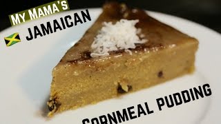 My Mamas Jamaican Cornmeal Pudding  Hello Sweet Biscuit [upl. by Eelegna]