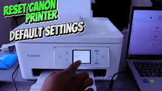 How To Reset Canon PIXAM TS7750i Printer Default Settings [upl. by Anrahs429]