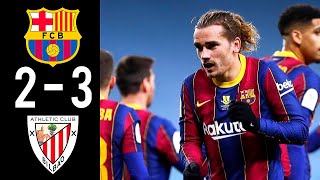 Barcelona vs Athletic Bilbao 23 Extended Highlights amp All Goals 2021 HD [upl. by Aisek]