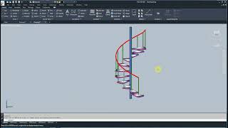 Create a 3D spiral stair with a 2D program [upl. by Ajdan284]