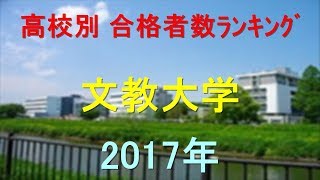 文教大学 高校別合格者数ランキング 2017年【グラフでわかる】 [upl. by Veneaux]