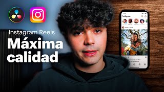 Cómo Grabar Editar y Exportar con MÁXIMA CALIDAD Instagram REELS en Davinci Resolve 18 [upl. by Aryt]