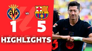 VILLARREAL vs BARCELONA 15  RESUMEN y GOLES  La liga 2024 [upl. by Pooi540]