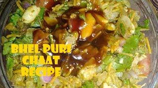 Bhel puri chaat recipe with tamarind chutney and green chutney Bhel puri chaatbhel chaat puri [upl. by Ardnekan]