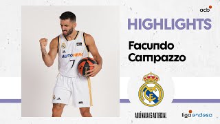 FACU CAMPAZZO todoterreno en la victoria del Real Madrid  Liga Endesa 202324 [upl. by Ykroc]