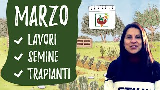 ORTO di MARZO lavori e semine da fare [upl. by Nahtnhoj]