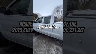 Inside the Back Seat of the 2015 Chevrolet Silverado 1500 Z71 2LT [upl. by Letram496]