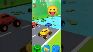 🚇🚂⛵shape shifting viralvideo shorts game ll level 338 shape shifting transform funny racing game [upl. by Aduh]