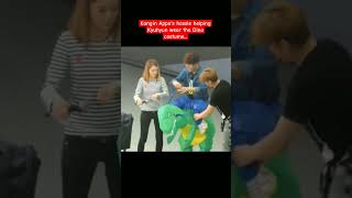 Kangin Appas hassle helping Kyuhyun wear the Dino costume [upl. by Aidile]