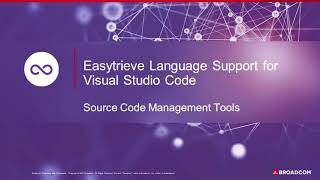 Easytrieve Visual Studio Code Extension Source Code Management Tools [upl. by Schreibe763]