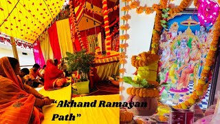 “Akhand Ramayan Path” At My Home  Hometown Series  Varanasi  Day 2 🔱🪷 [upl. by Cadmann]