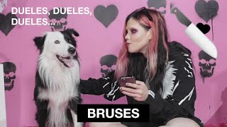 Bruses explica la letra de DUELES TAN BIEN a un PERRITO 🖤 [upl. by Jocelyn]