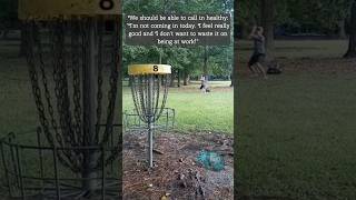 Taking care of disc golf Funny Disc golf meme 2 discgolf shorts humor sportshumor [upl. by Zorana]