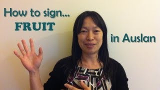 Sign Language Lessons Australia  How to SIGN FRUIT in Auslan with Subtitles [upl. by Aleuname]