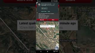 41 Earthquake Strikes Avenal California [upl. by Strade]