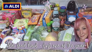 WEEKLY FOOD SHOP FOR FAMILY OF 3  FIRST ALDI HAUL OF THE YEAR [upl. by Nhguaval381]