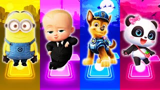 Minions  The Boss Baby  Paw Patrol  BabyBus  Tiles Hop EDM Rush [upl. by Habas479]