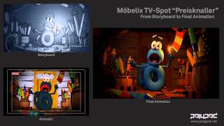 Möbelix TVSpot quotPreisknallerquot  From Storyboard to Animation [upl. by Dust609]