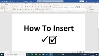 How To Insert Tick Mark  Check Mark In MS Word  Fastest way to get Check mark in Word 🗸 amp ☑ [upl. by Spooner]