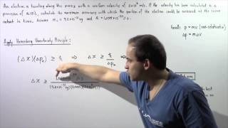 Heisenberg Uncertainty Principle Example  1 [upl. by Atiraj]