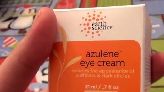 Earth Science Azulene Eye Cream REVIEW CRUELTY FREE [upl. by Grania]