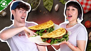 Typisch italienisch So wird Piadina gemacht  🇮🇹😋Resteessen [upl. by Itsa]