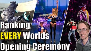 Ranking EVERY LoL Worlds Final Opening Ceremony 20122022 [upl. by Selrac]