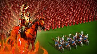 INSANE 1000 ARCHERS vs 10 WINGED HUSSARS BATTLE  Cossacks 3 [upl. by Yasmar]