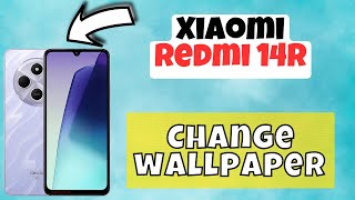 Change wallpaper  Wallpaper settings  How to change wallpaper Xiaomi Redmi 14R [upl. by Aylad71]