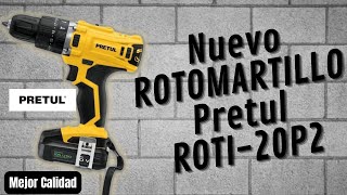 Rotomartillo Pretul 20v ROTI20P2  Buenas Impresiones y Calidad [upl. by Ihn]