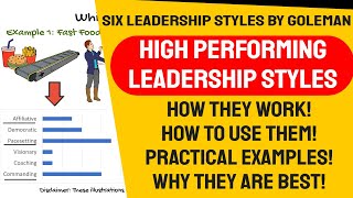 Leadership Styles  the six leadership styles you need Daniel Goleman Leadership Styles based on EI [upl. by Sirad]