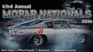 MOPAR NATIONALS 2024 43rd Annual Car Show and Drag Racing [upl. by Annaeed]