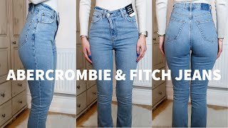 Testing Abercrombie amp Fitch Curve Love Jeans TryOn Review  Peexo [upl. by Anaoj]