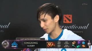 Dota 2 The Internationals 4 Main Event  C9SingSing post C9 vs Navi Interview with Kaci [upl. by Nahn]