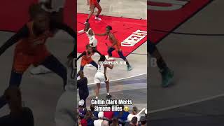 Caitlin Clark meets Simone Biles caitlinclark basketball wnba [upl. by Courtenay]