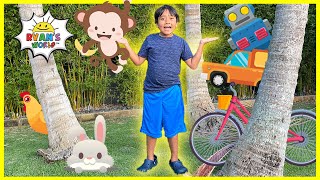 Living and NonLiving Things for kids  learning video with Ryans World [upl. by Jean-Claude]