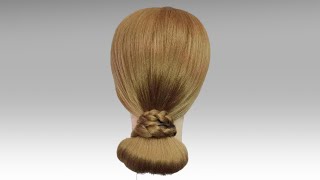 Easy chignon for long hair [upl. by Inami]