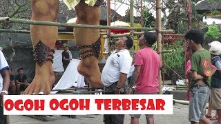 GEDE BANGEETT Inilah Ogoh Ogoh Tertinggi Di Bali Dari St Tegal Tamu [upl. by Ardnahc197]