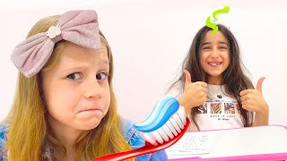 Nastya shares the secret with her friend about how to look great  Video series for kids [upl. by Eiramlatsyrk706]