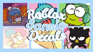 ROBLOX  Bloxburg amp Royale High  Cute Sanrio Decals Ids Part 2 [upl. by Matless]