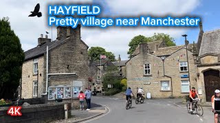 Hayfield Prettiest village in Derbyshire High Peak near Manchester uk [upl. by Inoue258]